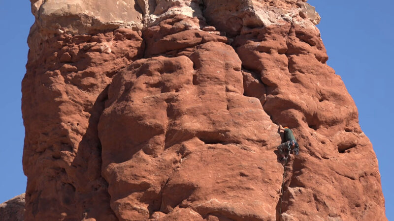 Safety Precautions - Arches National Park, Utah, USA in Fall